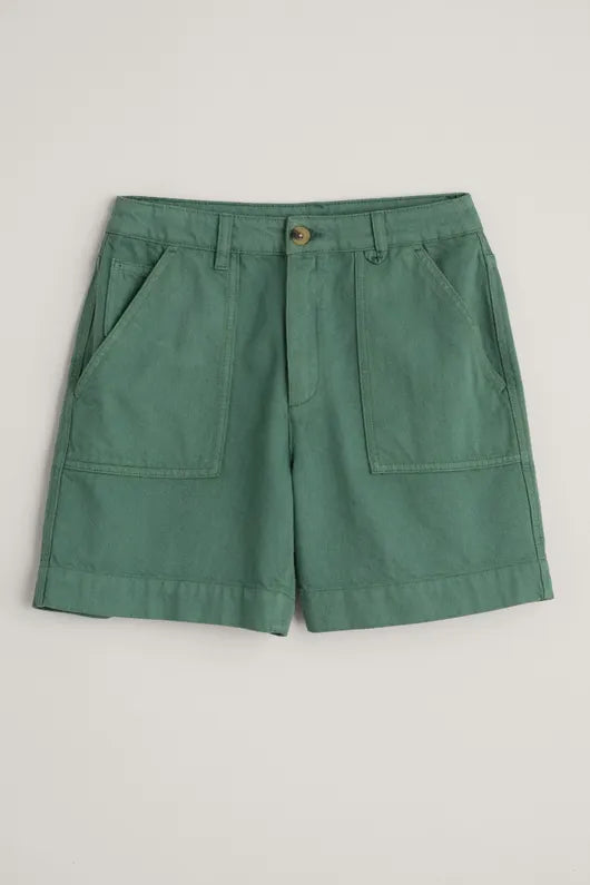 Seasalt Stannary Organic Cotton Shorts Dark Balsam