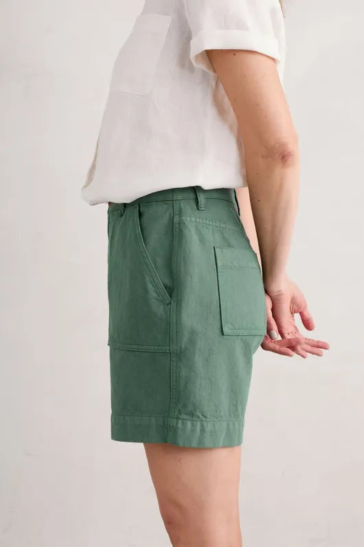 Seasalt Stannary Organic Cotton Shorts Dark Balsam