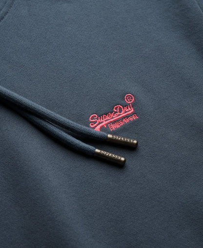 Superdry Essential Logo Hoodie Stormy Weather Blue