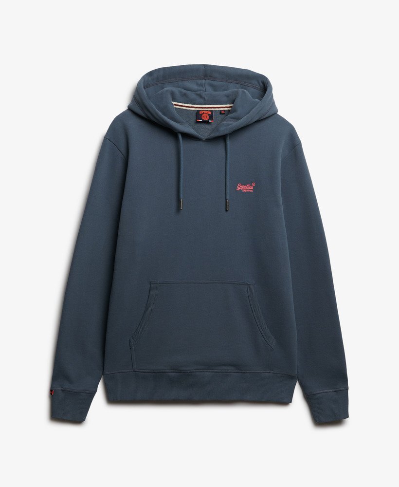 Superdry Essential Logo Hoodie Stormy Weather Blue