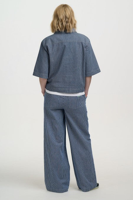 Sugarhill Brighton Amity Jacket Blue Stripe Denim