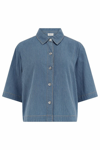 Sugarhill Brighton Amity Jacket Blue Stripe Denim