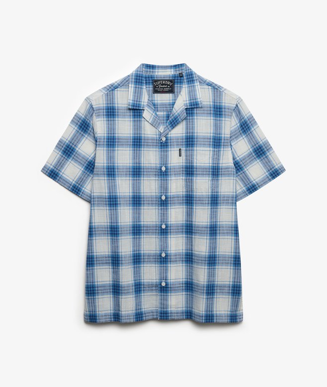 Superdry Cabana Check Short Sleeve Shirt Harbour Check White
