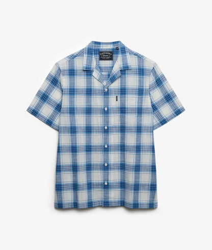Superdry Cabana Check Short Sleeve Shirt Harbour Check White