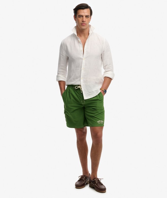 Superdry Cargo 19-Inch Boardshorts Banana Palm Green