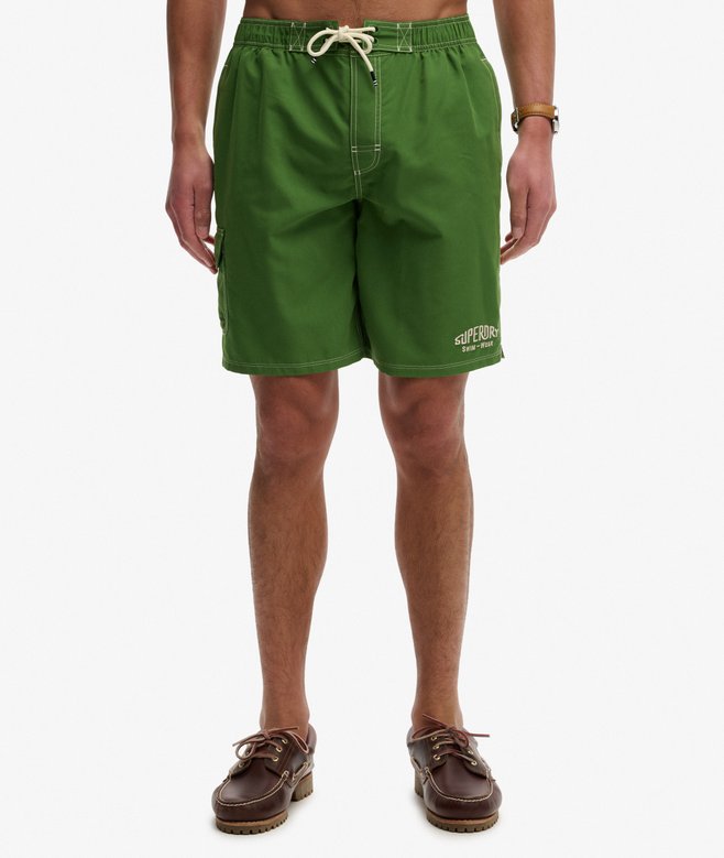 Superdry Cargo 19-Inch Boardshorts Banana Palm Green