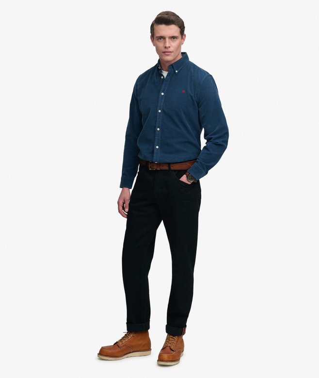 Superdry Classic Needle Cord Shirt Insignia Blue