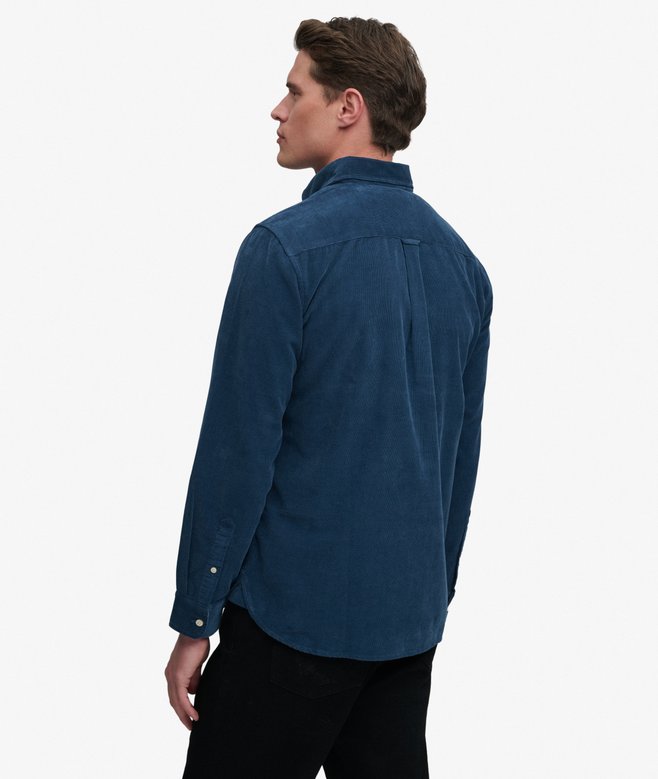 Superdry Classic Needle Cord Shirt Insignia Blue