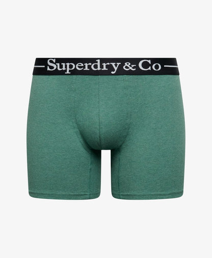Superdry & Co Boxer Triple Pack Forest Marl/Green Marl/Green Grit