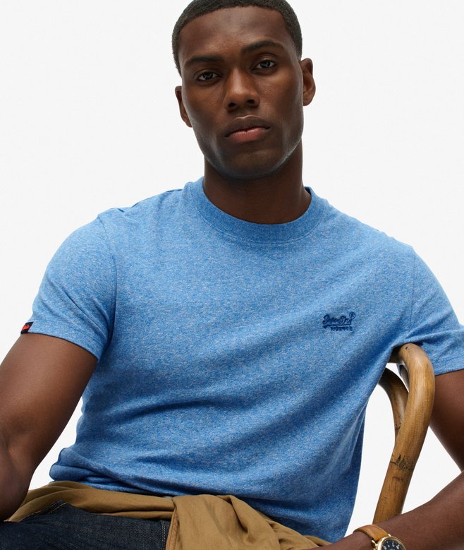 Superdry Essential Logo T-Shirt Fresh Blue Grit