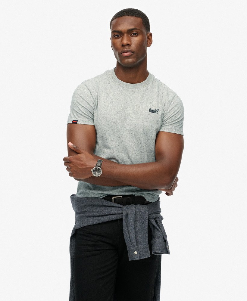 Superdry Essential Logo T-Shirt Light Grey Grindle Feeder