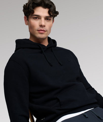 Superdry Essential SD Co Logo Hoodie Dark Navy. Mens Relaxed fit hoodie with Drawstring overhead hood design and Large front pocket with Ribbed cuffs and hem and Small embroidered logo on chest. Material: 60% Cotton & 40% Recycled Polyester