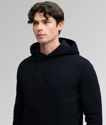 Superdry Essential SD Co Logo Hoodie Dark Navy. Mens Relaxed fit hoodie with Drawstring overhead hood design and Large front pocket with Ribbed cuffs and hem and Small embroidered logo on chest. Material: 60% Cotton & 40% Recycled Polyester