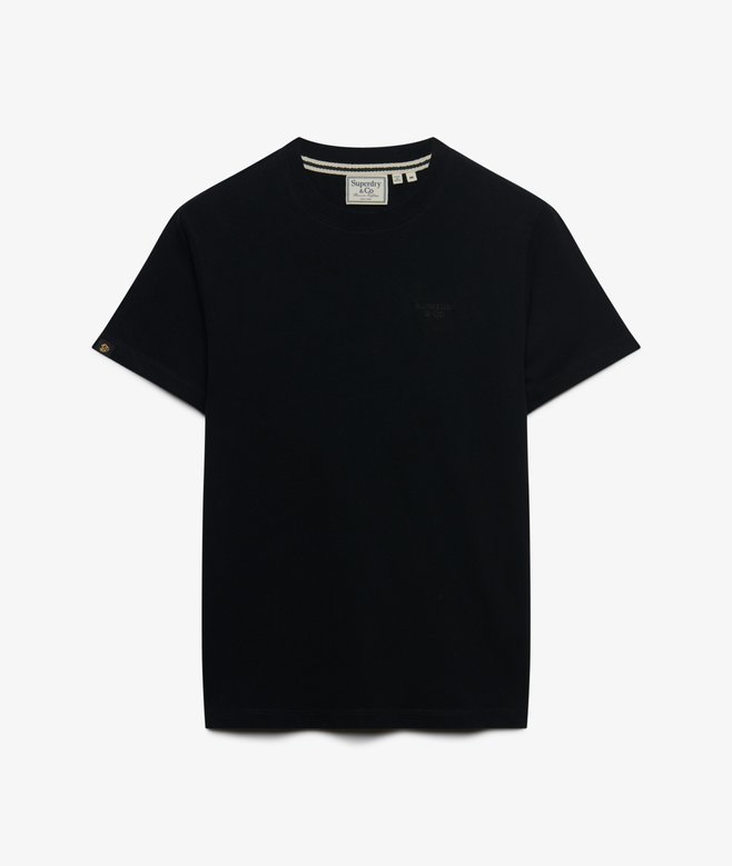 Superdry Essential Stacked Logo Embroidered T-shirt Black/Black