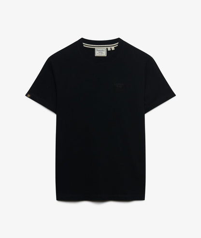 Superdry Essential Stacked Logo Embroidered T-shirt Black/Black