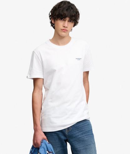 Superdry Essential Stacked Logo Embroidered T-shirt Optic/Navy