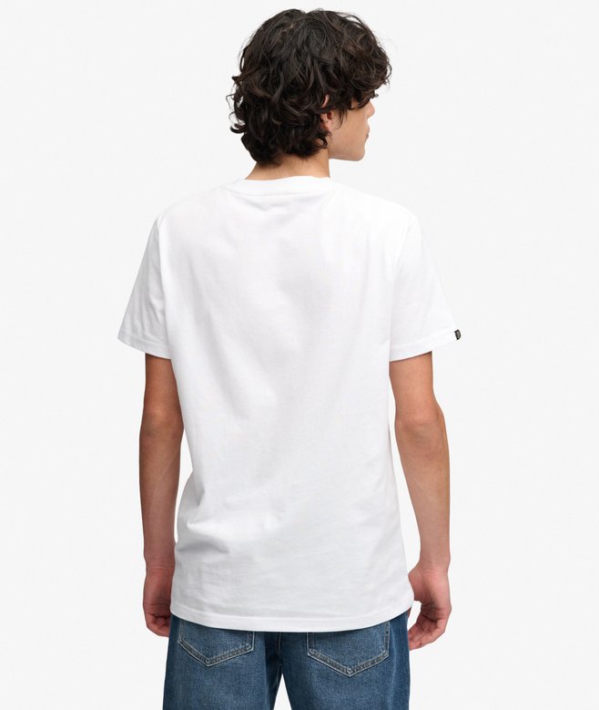 Superdry Essential Stacked Logo Embroidered T-shirt Optic/Navy