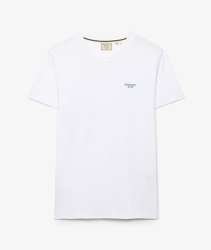 Superdry Essential Stacked Logo Embroidered T-shirt Optic/Navy