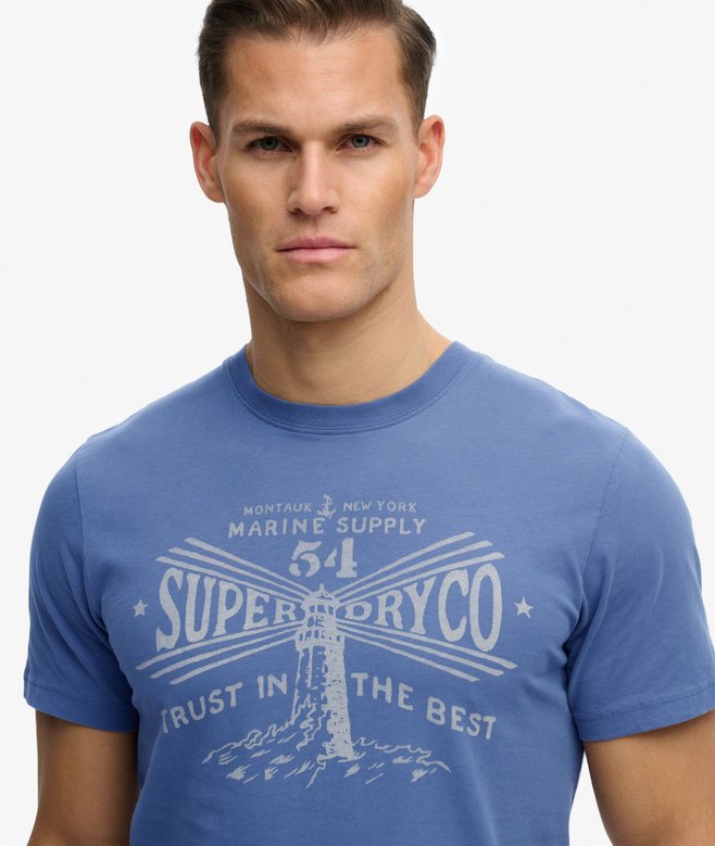 Superdry Lo-fi Dockside T-Shirt Soft Navy