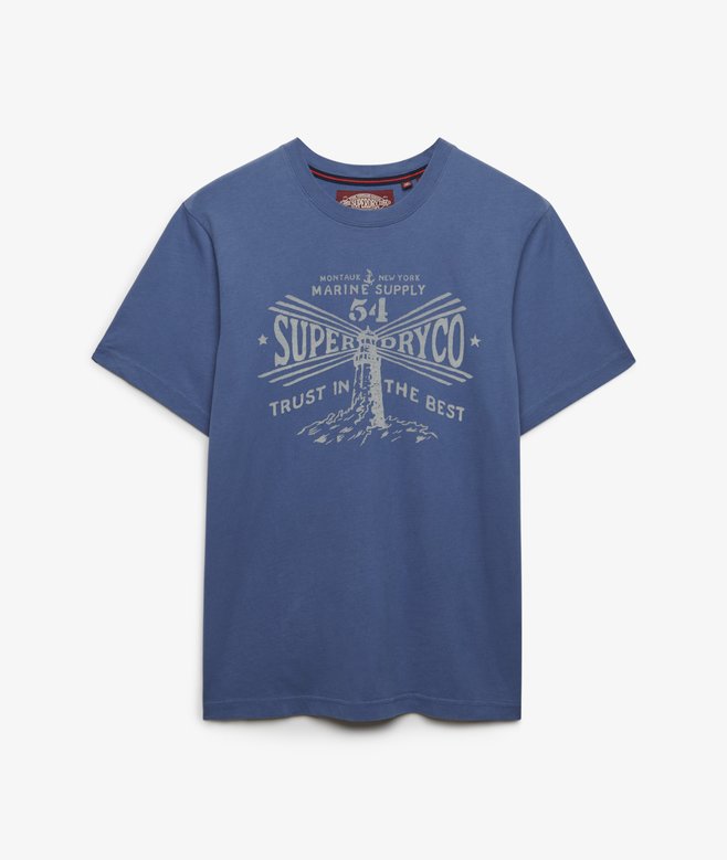 Superdry Lo-fi Dockside T-Shirt Soft Navy