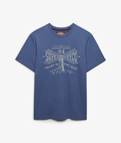 Superdry Lo-fi Dockside T-Shirt Soft Navy