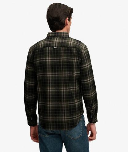 Superdry Long Sleeve Cotton Lumberjack Shirt Frontier Check Olive Green