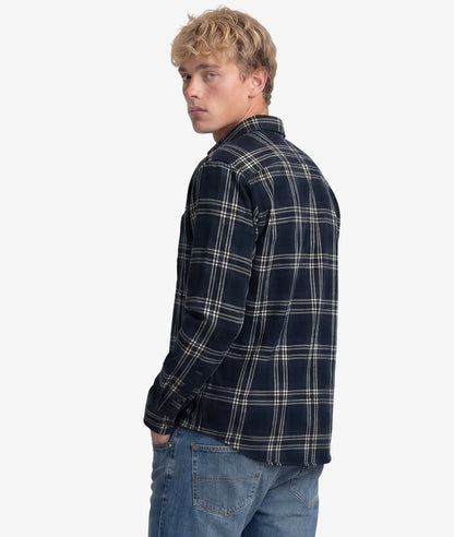 Superdry Long Sleeve Cotton Lumberjack Shirt Navy Window Check