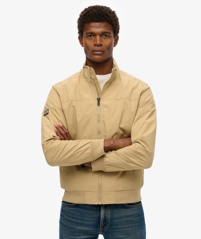 Superdry Nylon Harrington Jacket Canyon Beige