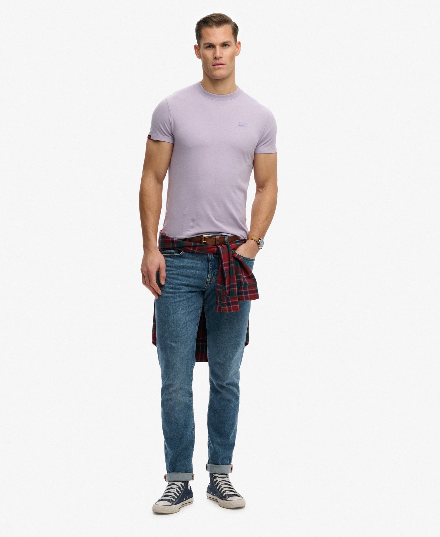 Superdry Essential Logo T-Shirt Wisteria Purple