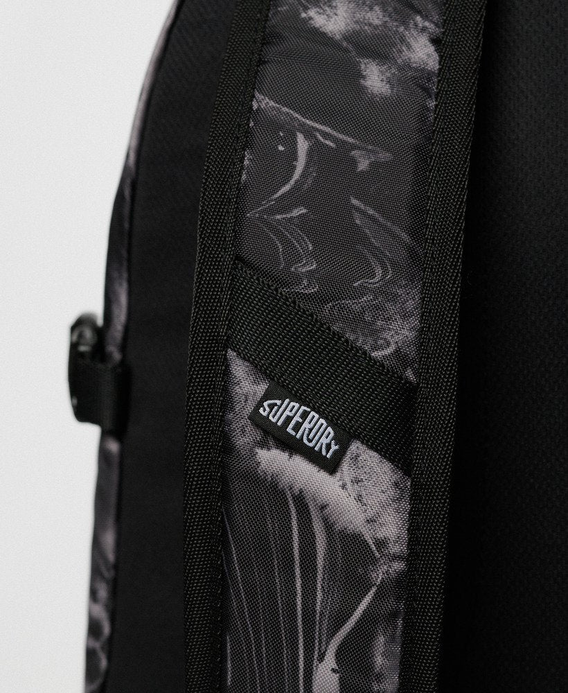 Superdry Outdoor 28L Backpack Woodgrain Print Black