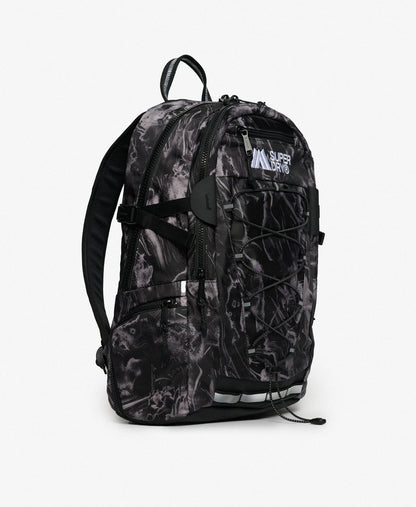 Superdry Outdoor 28L Backpack Woodgrain Print Black