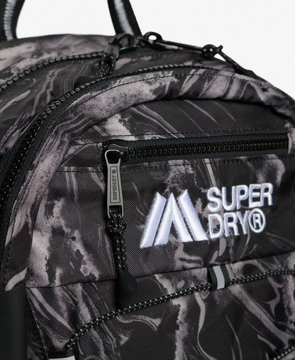 Superdry Outdoor 28L Backpack Woodgrain Print Black