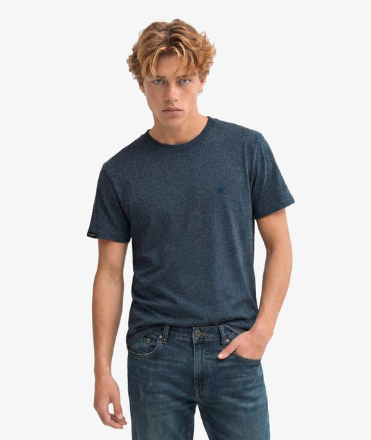 Superdry SD&Co Logo Embroidered T-shirt Dark Blue Grit/Pure Navy