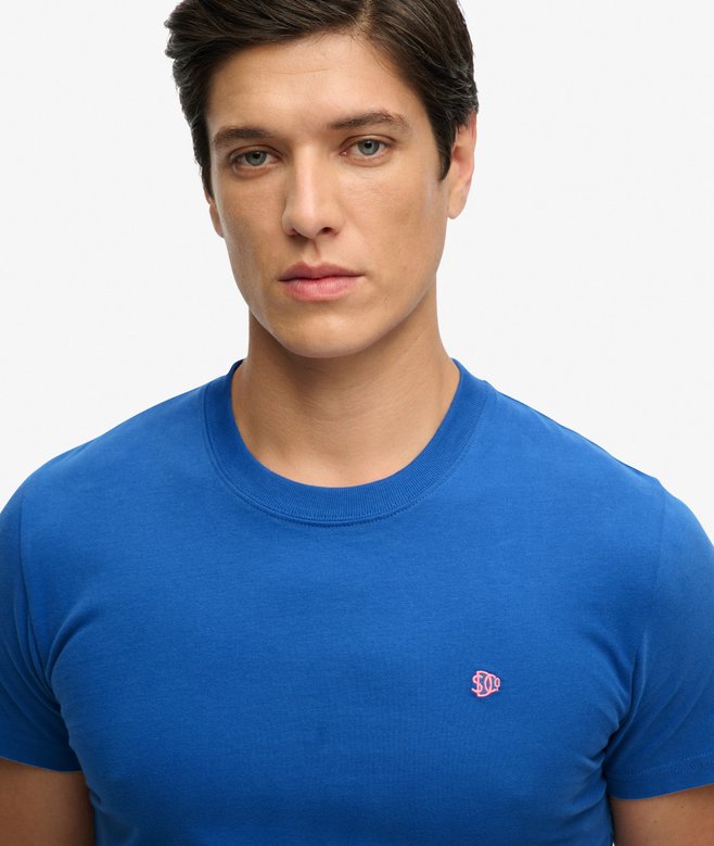Superdry SD&Co Logo Embroidered T-shirt Monaco Blue/Pink