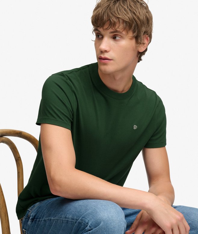 Superdry SD&Co Logo Embroidered T-shirt Rich Boston Green/Cream