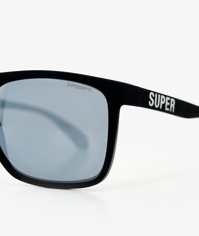 Superdry Square Sports Sunglasses Matte Black / Mirror Lens