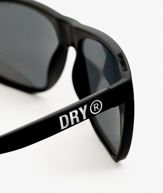 Superdry Square Sports Sunglasses Matte Black / Mirror Lens