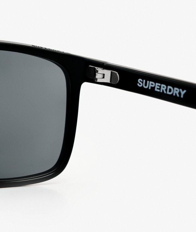 Superdry Square Sports Sunglasses Matte Black / Mirror Lens