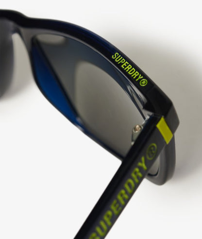 Superdry Square Sunglasses Crystal Blue / Lime