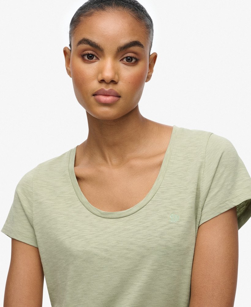 Superdry Studios Scoop Neck T-Shirt Dusty Sage