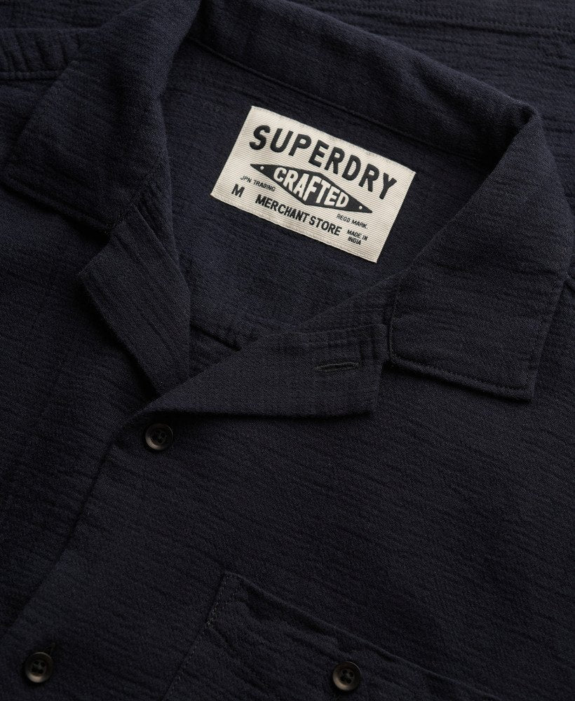 Superdry Textured Short Sleeve Shirt Black