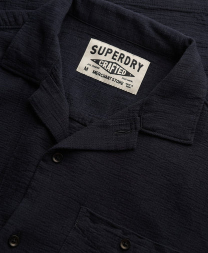 Superdry Textured Short Sleeve Shirt Black
