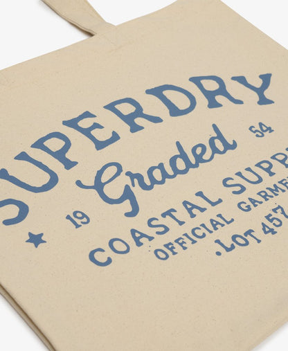 Superdry Tote Natural Brown/Tidal Blue