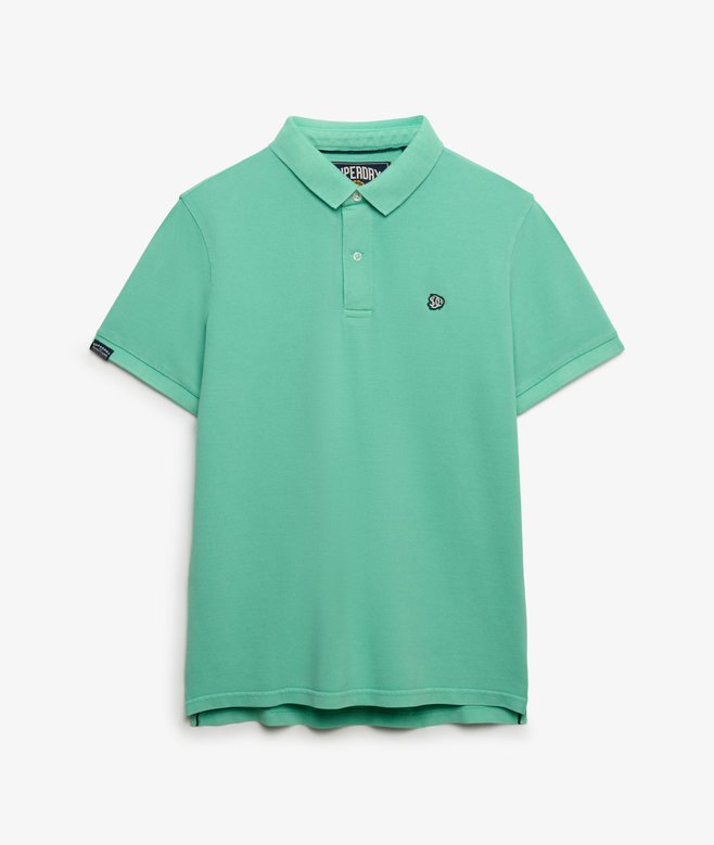 Superdry Vintage Destroy Polo Shirt Spring Bud Green