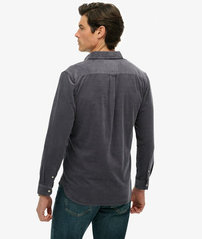 Superdry Classic Needle Cord Shirt Lauren Navy