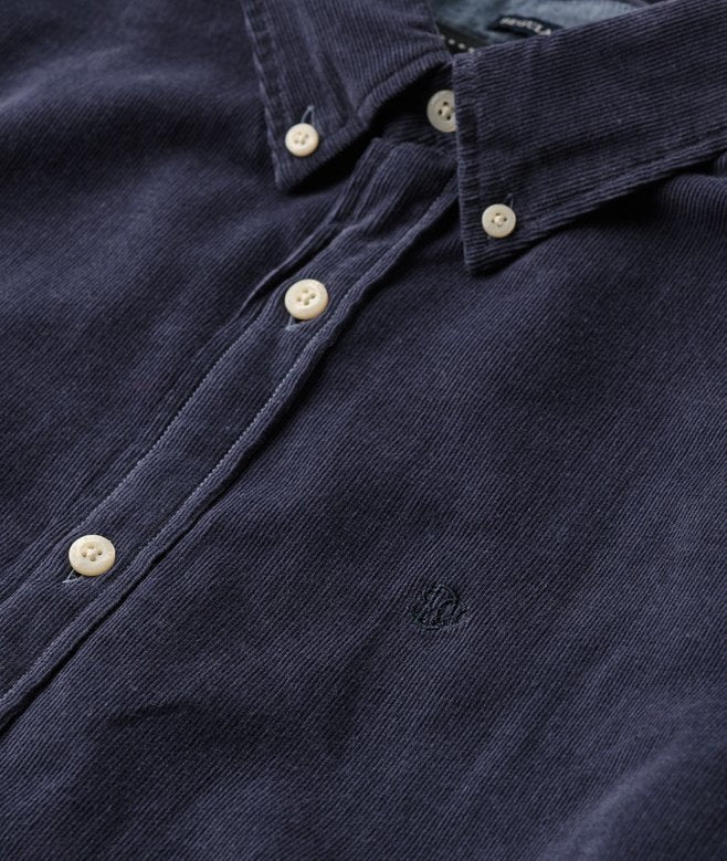 Superdry Classic Needle Cord Shirt Lauren Navy