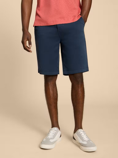 White Stuff Sutton Organic Chino Shorts Dark Navy