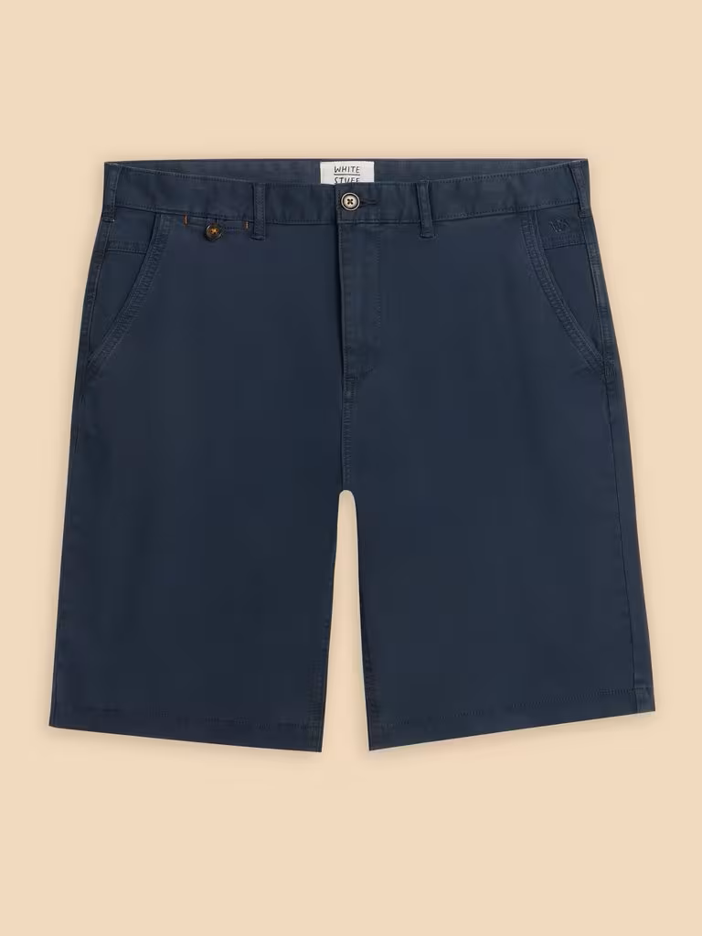 White Stuff Sutton Organic Chino Shorts Dark Navy