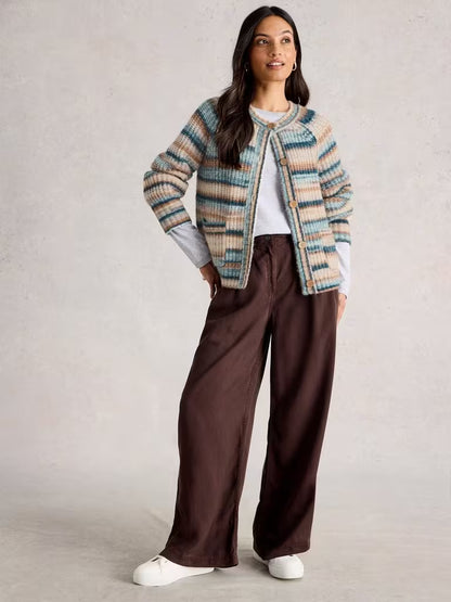 White Stuff Suzanna Cardi Blue Multi