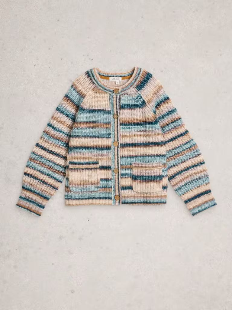 White Stuff Suzanna Cardi Blue Multi